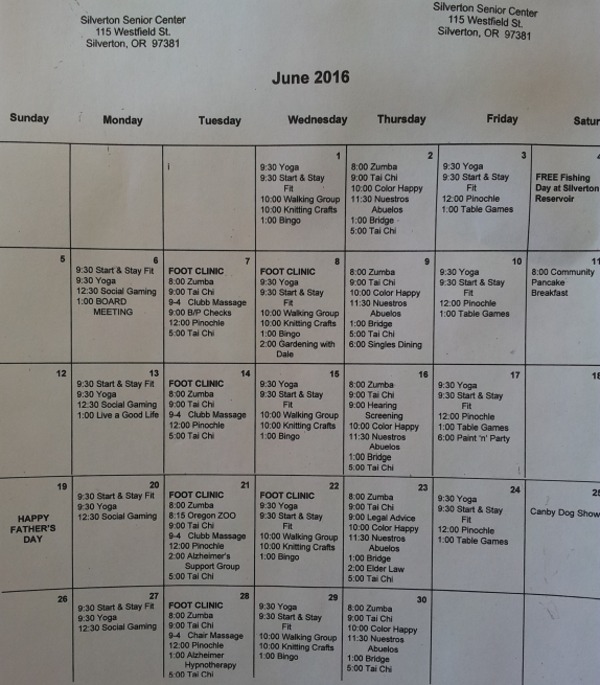 JUNE 2016 CALENDAR